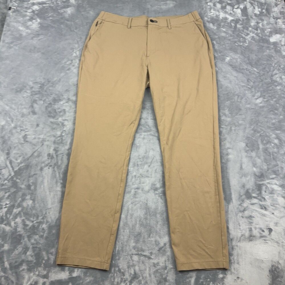Public Rec Pants Mens 34x30 All Day Everyday Khaki Beige Performance Stretch